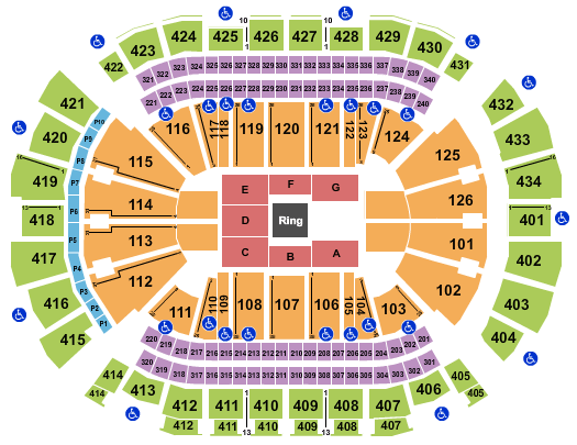 Toyota Center WWE Seating Chart